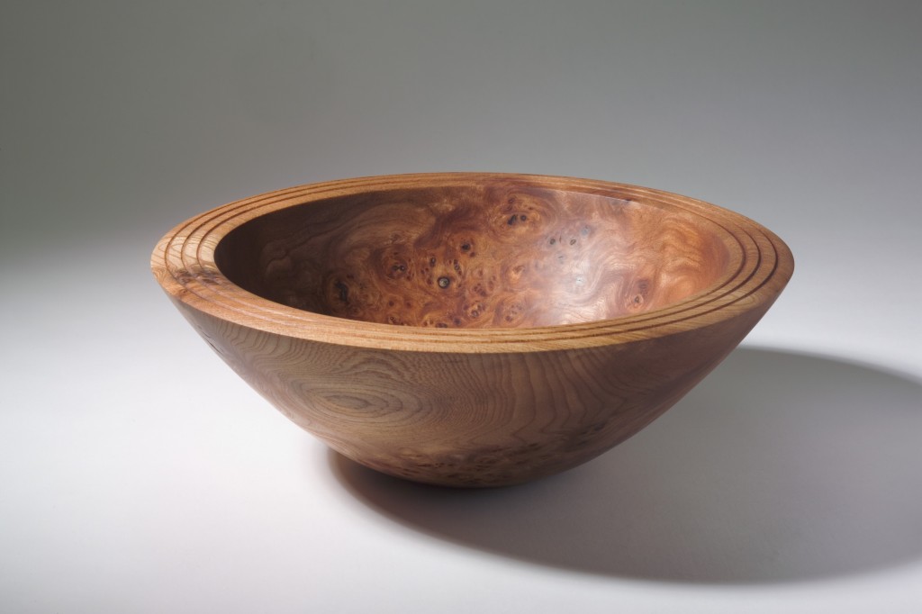 This bowl was made from a tree that died of Dutch elm disease in Co. Clare.