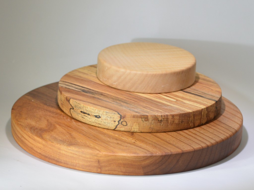 Image of cheese boards in elm, beech and sycamore